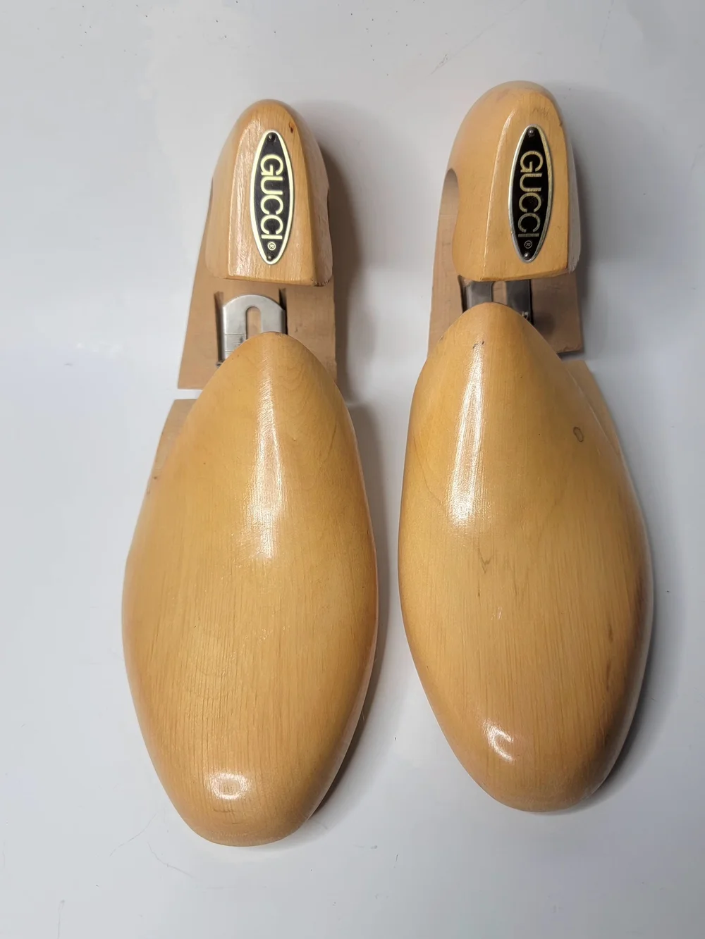Gucci Vintage D. Mackay. New York Adjustable Wooden Shoe Tree Stretchers